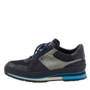 Pre-owned Canvas sneakers Louis Vuitton Vintage , Blue , Heren