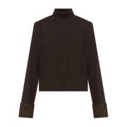 Wollen Turtleneck Fabiana Filippi , Brown , Dames