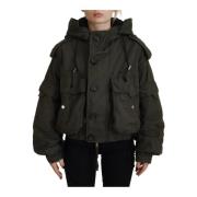 Groene Cargo Hooded Knoopjas Dsquared2 , Green , Dames