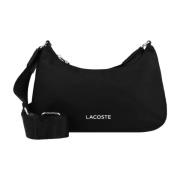 Stijlvolle Schoudertas Zwart Lacoste , Black , Dames