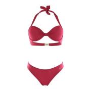 Gewatteerde Bikini Set - Rozen Emporio Armani , Red , Dames