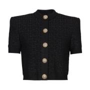 Zwart dameskleding Aw24 Balmain , Black , Dames