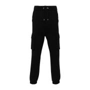 Zwarte Broek voor Mannen Aw24 Balmain , Black , Heren