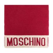 Sjaal met logo Moschino , Red , Unisex