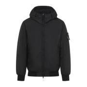 Zwarte Gewatteerde Jas Aw24 Stone Island , Black , Heren