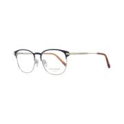 Zwarte ronde metalen optische monturen Ted Baker , Black , Heren