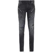 Stijlvolle Denim Jeans Balmain , Gray , Heren