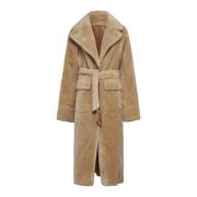 Gestreepte jas Urbancode , Beige , Dames