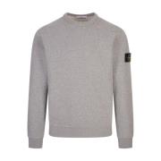 Lichtgrijs Crew-Neck Sweatshirt Stone Island , Gray , Heren