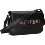 Zwarte Flap Tas met Gouden Details Valentino by Mario Valentino , Blac...