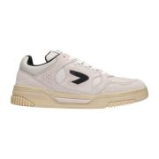 Beige Suède Lage Sneakers HUB , Beige , Heren