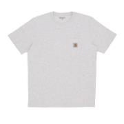 Zak Tee Ash Heather Korte Mouw Carhartt Wip , Gray , Heren