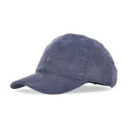 Velvet Curved Visor Cap Hudson Blue Carhartt Wip , Blue , Heren