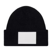 Zwarte Numerieke Handtekening Beanie Hoed MM6 Maison Margiela , Black ...