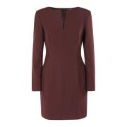 V-hals Jurk Federica Tosi , Red , Dames