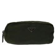 Pre-owned Nylon pouches Prada Vintage , Green , Dames