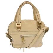 Pre-owned Leather handbags Chloé Pre-owned , Beige , Dames