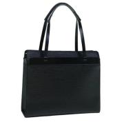 Pre-owned Leather totes Louis Vuitton Vintage , Black , Dames