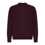 Bordeaux Sweaters voor Stijlvolle Look D4.0 , Red , Heren