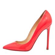 Pre-owned Leather heels Christian Louboutin Pre-owned , Pink , Dames