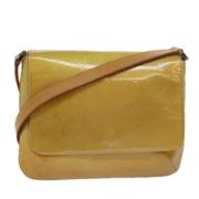 Pre-owned Leather shoulder-bags Louis Vuitton Vintage , Yellow , Dames