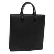 Pre-owned Leather handbags Louis Vuitton Vintage , Black , Dames