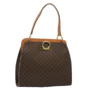 Pre-owned Leather handbags Celine Vintage , Brown , Dames