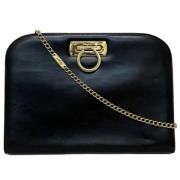 Pre-owned Leather shoulder-bags Salvatore Ferragamo Pre-owned , Black ...