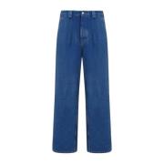 Blauwe Katoenen Jeans Aw24 Marni , Blue , Heren