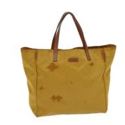 Pre-owned Canvas totes Gucci Vintage , Yellow , Dames