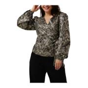 Elegante Gouden Blouse Lyda PES 456 Aaiko , Multicolor , Dames