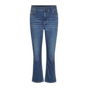 Flare Bottom Basic Denim Jeans Masai , Blue , Dames