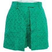 Pre-owned Fabric bottoms Louis Vuitton Vintage , Green , Dames