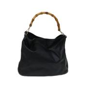 Pre-owned Leather gucci-bags Gucci Vintage , Black , Dames