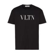 Zwarte T-shirts Polos voor mannen Valentino Garavani , Black , Heren