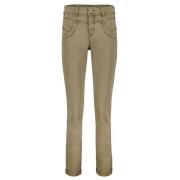 Ontspannen Jog Kleur Broek Red Button , Beige , Dames