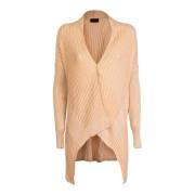 Gele Lange Cardigan Winter Vrouwen Liu Jo , Yellow , Dames