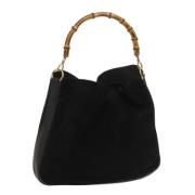 Pre-owned Suede gucci-bags Gucci Vintage , Black , Dames