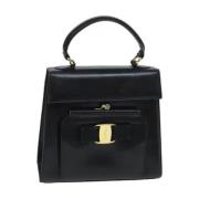 Pre-owned Leather handbags Salvatore Ferragamo Pre-owned , Black , Dam...