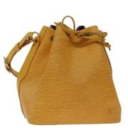 Pre-owned Leather shoulder-bags Louis Vuitton Vintage , Yellow , Dames