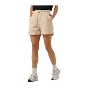 Dames Twill Shorts Leon in Zand By-Bar , Beige , Dames