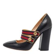 Pre-owned Leather heels Gucci Vintage , Black , Dames