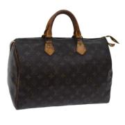 Pre-owned Canvas handbags Louis Vuitton Vintage , Brown , Dames