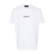 Witte T-shirts & Polos voor Mannen Dsquared2 , White , Heren