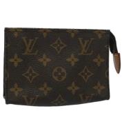 Pre-owned Canvas pouches Louis Vuitton Vintage , Brown , Dames