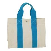 Pre-owned Canvas totes Hermès Vintage , Blue , Dames