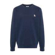 Blauwe Sweatshirt Aw24 Herenmode Maison Kitsuné , Blue , Heren