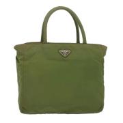 Pre-owned Nylon handbags Prada Vintage , Green , Dames