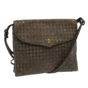 Pre-owned Suede shoulder-bags Bally Pre-owned , Gray , Dames