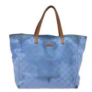 Pre-owned Canvas totes Gucci Vintage , Blue , Dames